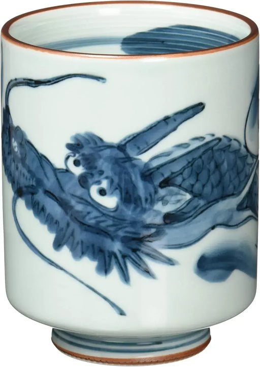 West Sea Pottery Hasami Ware Yunomi Dragon Pattern Cup