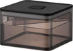 Yamazaki Sealed Storage Container Black 6.8 fl oz with Tongs