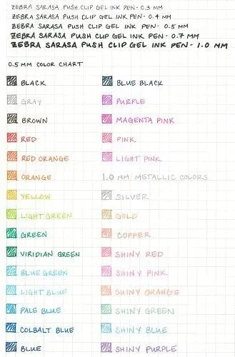 Zebra Gel Ballpoint Pen Sarasa Clip 1.0mm Black Ink Smooth Writing Zebra Technologies