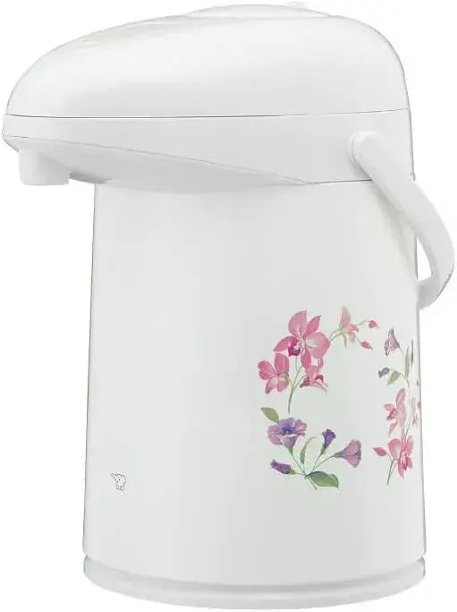 ZOJIRUSHI Glass Airpot Vacuum Insulated Beverage Dispenser - 2.2L Wreath Flower - 4974305223814