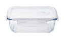 Aderia Japan 600Wt 600Ml 4-Side Lock Glass Container for Coffee Beans & Seasoning-Kiichin - The #1 Place for Japanese Goods in Your Hand!