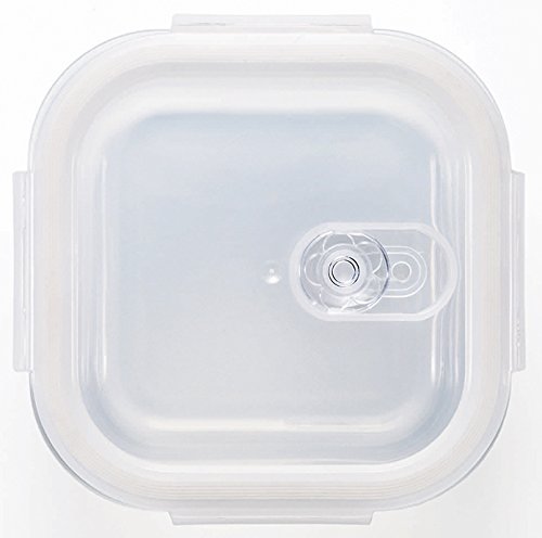 Aderia Japan Cook Rock Square 500Wt 500Ml Glass Canister-Kiichin - The #1 Place for Japanese Goods in Your Hand!
