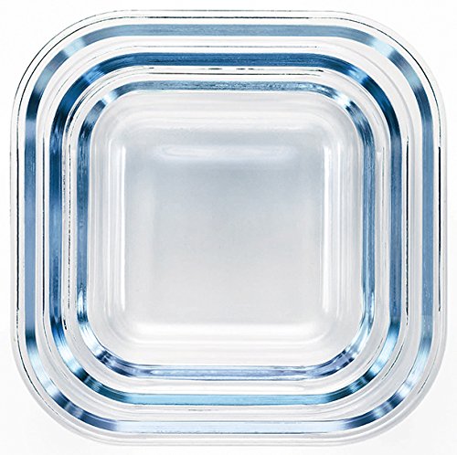 Aderia Japan Cook Rock Square 500Wt 500Ml Glass Canister-Kiichin - The #1 Place for Japanese Goods in Your Hand!