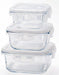 Aderia Japan Cook Rock Square 500Wt 500Ml Glass Canister-Kiichin - The #1 Place for Japanese Goods in Your Hand!
