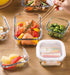 Aderia Japan Cook Rock Square 500Wt 500Ml Glass Canister-Kiichin - The #1 Place for Japanese Goods in Your Hand!