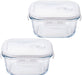 Aderia Japan Glass Food Storage Containers - 500ml, Set of 2-Kiichin - The #1 Place for Japanese Goods in Your Hand!