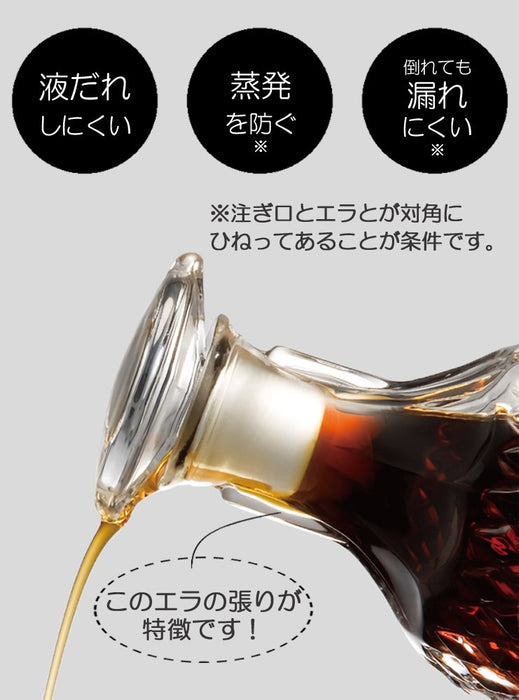 Aderia Japan Seasoning Container Set - 160ml Sauce Bottle (3-Pack)-Kiichin - The #1 Place for Japanese Goods in Your Hand!