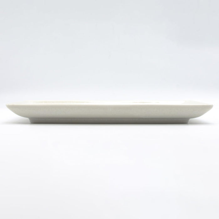 Aito Natural Color Long Plate 21x13cm Ivory White Dishwasher/Microwave Safe 517306-Kiichin - The #1 Place for Japanese Goods in Your Hand!