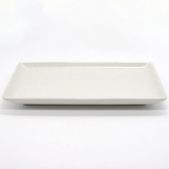 Aito Natural Color Long Plate 21x13cm Ivory White Dishwasher/Microwave Safe 517306-Kiichin - The #1 Place for Japanese Goods in Your Hand!