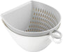 Akebono Sangyo Colander Bowl Set Mz-3505 White S Japan Quick Scoop No Spill Scale Hook Microwave Safe-Kiichin - The #1 Place for Japanese Goods in Your Hand!