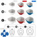 Akebono Sangyo Colander Bowl Set Mz-3505 White S Japan Quick Scoop No Spill Scale Hook Microwave Safe-Kiichin - The #1 Place for Japanese Goods in Your Hand!