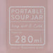 Bestco Warm Pink Octogone Lunch Jar - 280ml Thermal Insulation-Kiichin - The #1 Place for Japanese Goods in Your Hand!