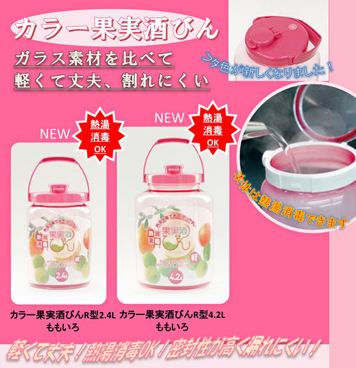 Takeya Chemical Industry 4.2L Heat-Resistant Boiling Water Fruit Sake Bottle-Kiichin - The #1 Place for Japanese Goods in Your Hand!