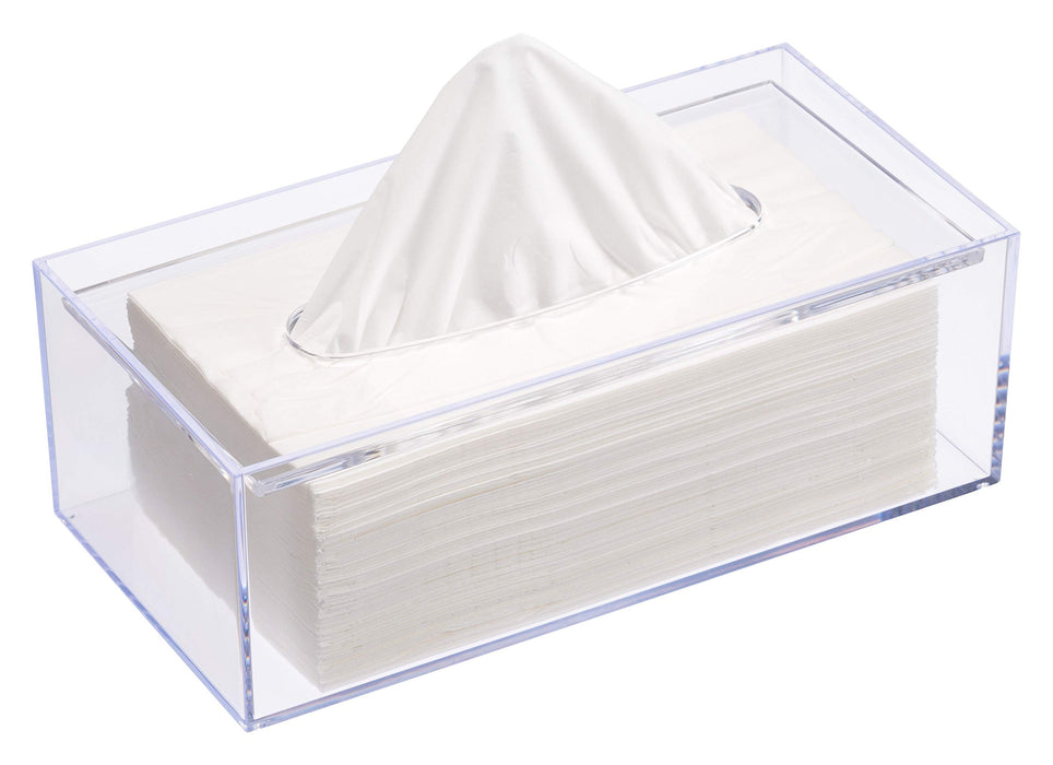 Rectangular Transparent Tissue Case by Butterfly Plastic Industry Japan - 125X244X86H (Mm)-Kiichin - The #1 Place for Japanese Goods in Your Hand!