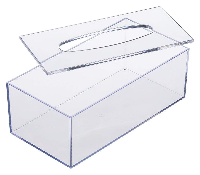 Rectangular Transparent Tissue Case by Butterfly Plastic Industry Japan - 125X244X86H (Mm)-Kiichin - The #1 Place for Japanese Goods in Your Hand!