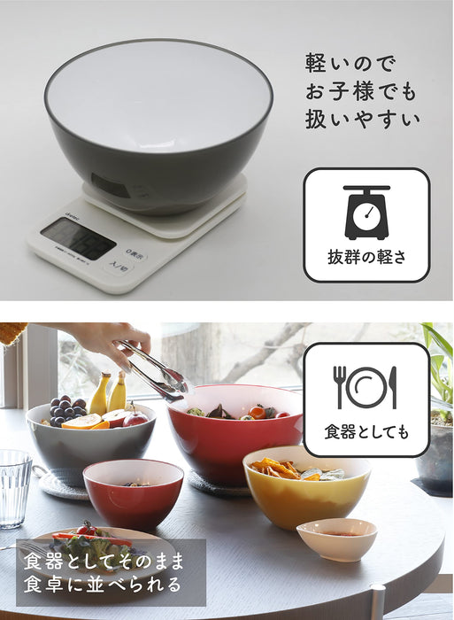 CB Japan 23cm Polypropylene Bowl Ash Gray [Microwave Safe]-Kiichin - The #1 Place for Japanese Goods in Your Hand!