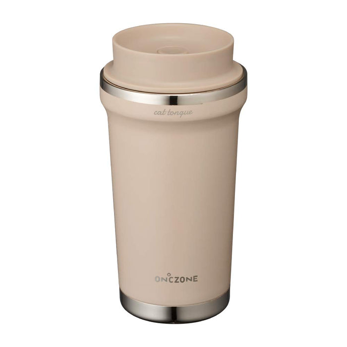 Doshisha Cat Tongue Senka Tumbler 320ml - Pink Beige, Japan's Top Pick-Kiichin - The #1 Place for Japanese Goods in Your Hand!