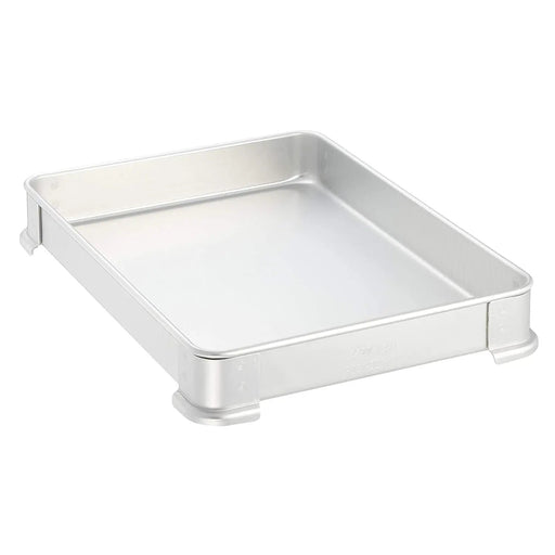 Ebm Stackable Tray for Gyoza - Anodized Aluminium, 400x300x40mm-Kiichin - The #1 Place for Japanese Goods in Your Hand!