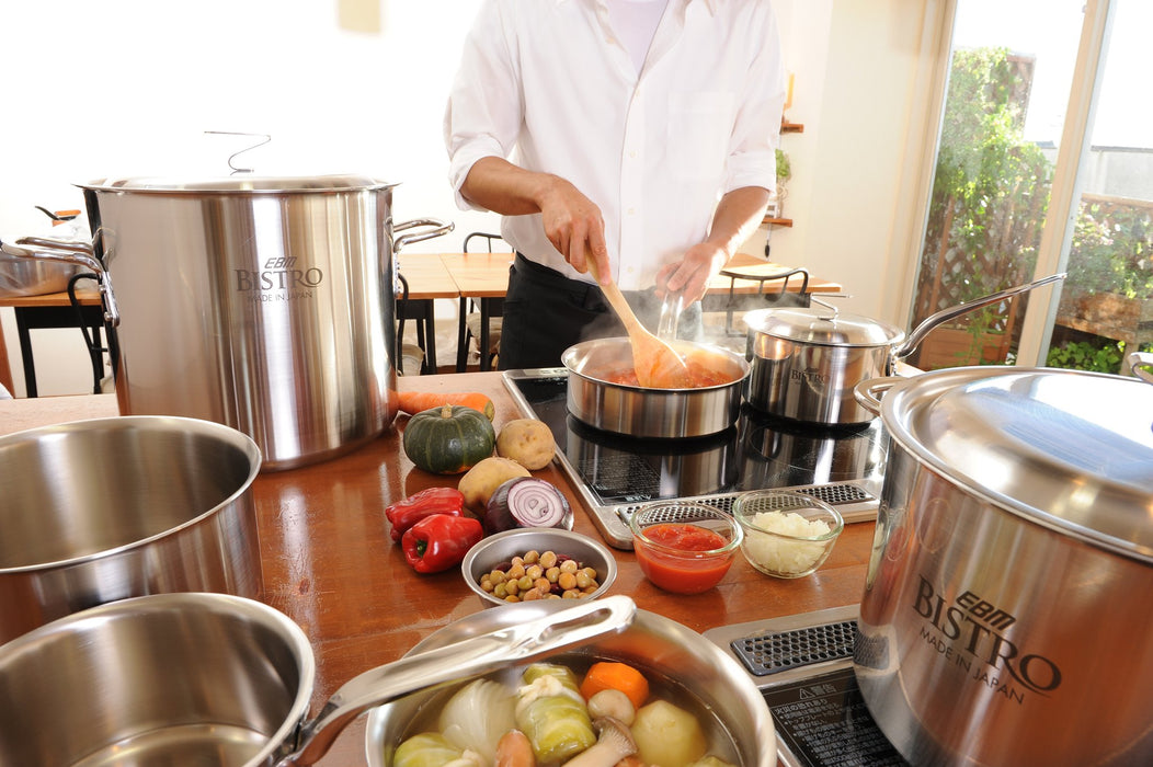 Ebm 21cm Triple Layer Clad Deep Pot No Lid-Kiichin - The #1 Place for Japanese Goods in Your Hand!