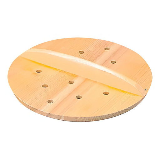 Ebm Sawara Cypress Wooden Perforated Lid - 18cm Premium Quality Lid for Enhanced Storage-Kiichin - The #1 Place for Japanese Goods in Your Hand!