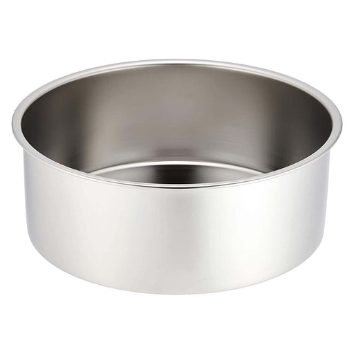 Ebm Stainless Steel 21cm Round Cake Pan - Durable and Stylish-Kiichin - The #1 Place for Japanese Goods in Your Hand!