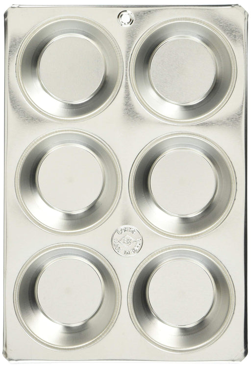 Kubodera Light Metal Industry Japan Tin Muffin Mold #100 - 6 Piece Set-Kiichin - The #1 Place for Japanese Goods in Your Hand!