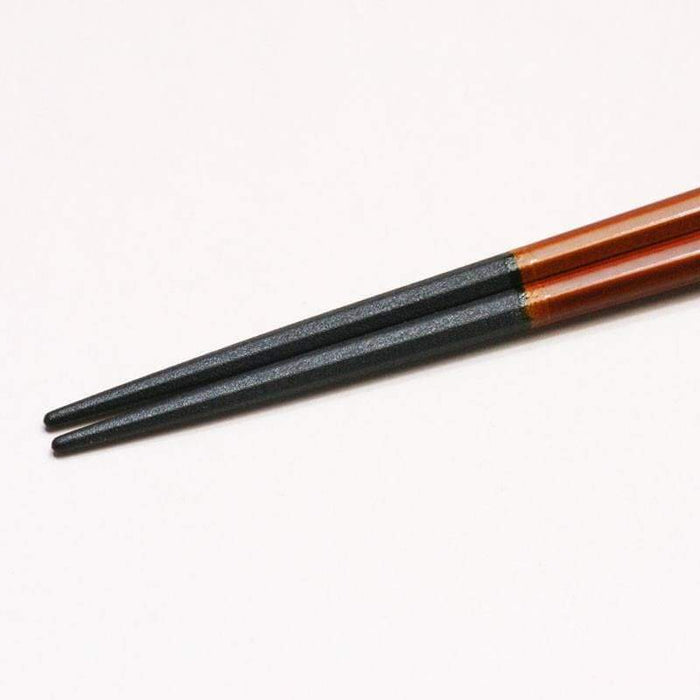 Fukui Craft 22.5Cm Teak Brown Octagonal Non-Slip Chopsticks - Authentic Japanese Priority-Kiichin - The #1 Place for Japanese Goods in Your Hand!