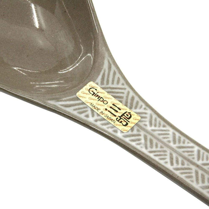 Ginpo Banko Ware Renge Soup Spoon & Spoon Rest - Large Set-Kiichin - The #1 Place for Japanese Goods in Your Hand!