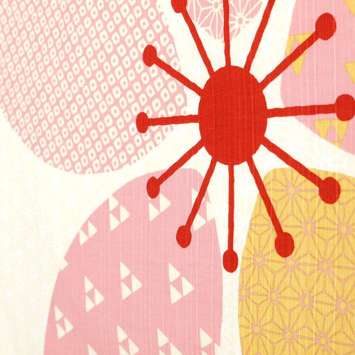 Sakura Red Japanese Cloth - Hama Pattern 50Cm-Kiichin - The #1 Place for Japanese Goods in Your Hand!