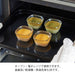Hario 110ml Heat Resistant Glass Storage Red Container Japan Made Oven/Microwave/Dishwasher Safe 4 Pack-Kiichin - The #1 Place for Japanese Goods in Your Hand!