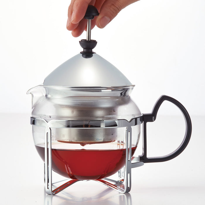 Hario Tea King Silver Chan-2Sv Japan Set - Ideal for 2 People-Kiichin - The #1 Place for Japanese Goods in Your Hand!