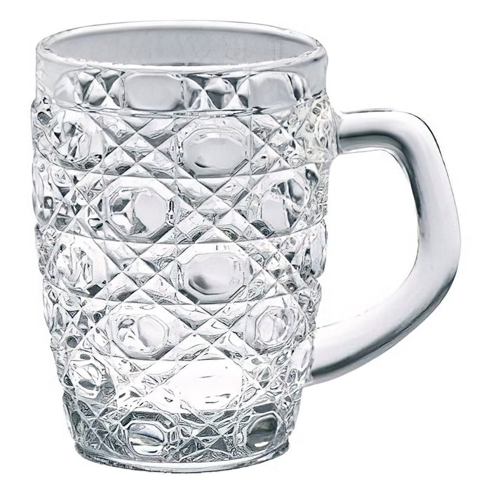 Hirota Glass Showa Modern Tumbler - Stylish Soda-Lime Glass with Handle-Kiichin - The #1 Place for Japanese Goods in Your Hand!
