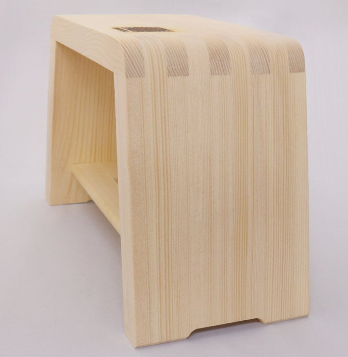 Ichihara Woodworks Mokkosho Bath Chair Yuyu School - Japanese Design | 25X16X23Cm-Kiichin - The #1 Place for Japanese Goods in Your Hand!
