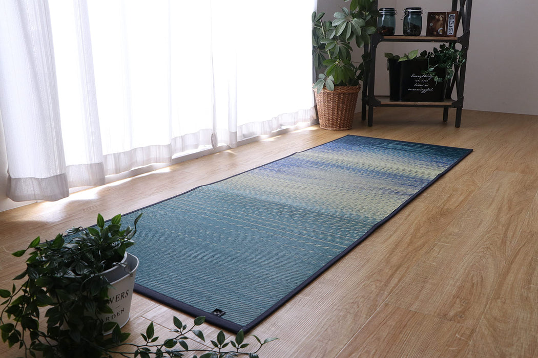 Ikehiko Corporation Tatami Yoga Mat - Japan Sky Sea Blue 66X185Cm #8243850-Kiichin - The #1 Place for Japanese Goods in Your Hand!