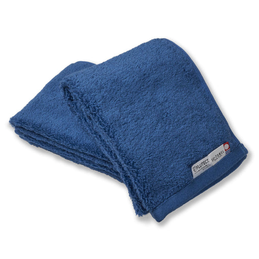 Original Yamato 2-Piece Certified Face Towel Set Japan-Made 100% Cotton, Antiviral & Antibacterial, Peacock Blue-Kiichin - The #1 Place for Japanese Goods in Your Hand!