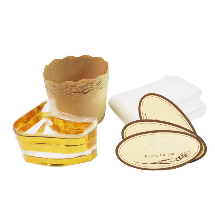 Kai DL-6174 Heat-Resistant Muffin Mold 9 Sets (Wrapping Bag)-Kiichin - The #1 Place for Japanese Goods in Your Hand!