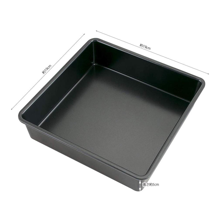 Kai Corporation Cake Mold Square 18cm DL6121 Easy Clean-Kiichin - The #1 Place for Japanese Goods in Your Hand!