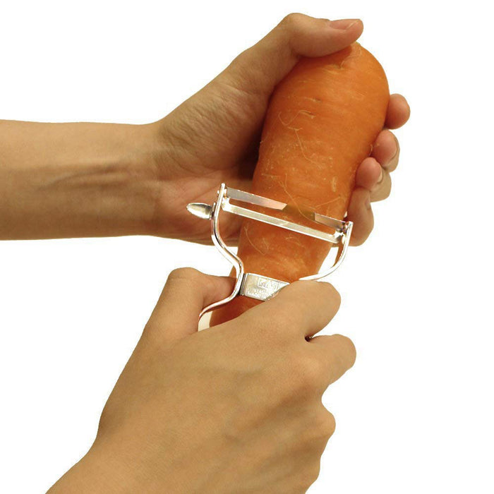 Kai Corporation Stainless Steel Peeler - Made in Japan (DH7163)-Kiichin - The #1 Place for Japanese Goods in Your Hand!