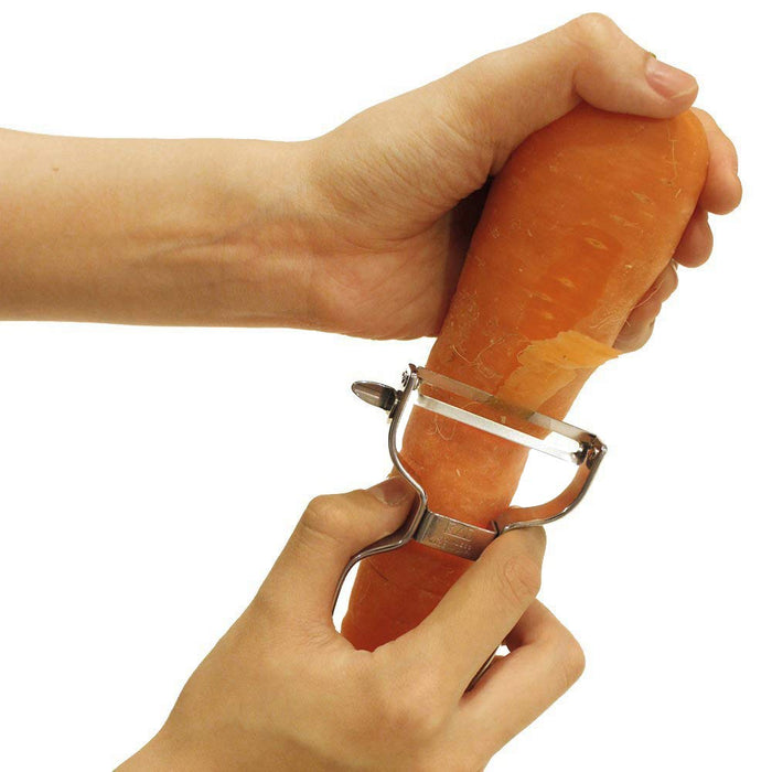 Kai Corporation Stainless Steel Peeler - Made in Japan (DH7163)-Kiichin - The #1 Place for Japanese Goods in Your Hand!