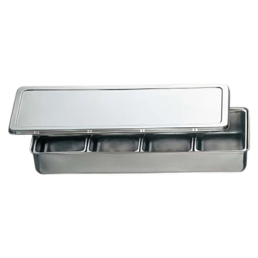 Koinu Stainless Steel Yakumi Seasoning Container - 4 Compartments-Kiichin - The #1 Place for Japanese Goods in Your Hand!