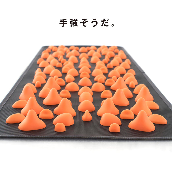 La-Vie Foot Pot Mat - Japan's Pressure Point Arch Support in Black & Orange-Kiichin - The #1 Place for Japanese Goods in Your Hand!
