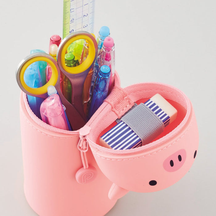 Lihit Lab A7714-1 Big Punilab Bear Stand Pen Case - High-Quality Japanese Priority-Kiichin - The #1 Place for Japanese Goods in Your Hand!