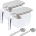 Marna Gray Seasoning Pot Set with Spoon - Japan R209Gy-Kiichin - The #1 Place for Japanese Goods in Your Hand!