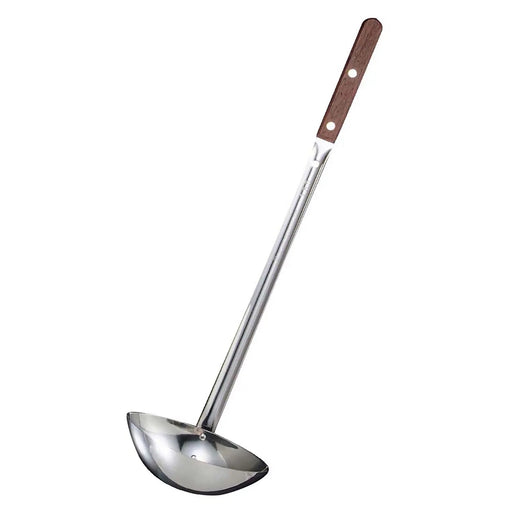 Marutama 180ml Stainless Steel Double-Sided Scooping Ladle with Wooden Handle-Kiichin - The #1 Place for Japanese Goods in Your Hand!