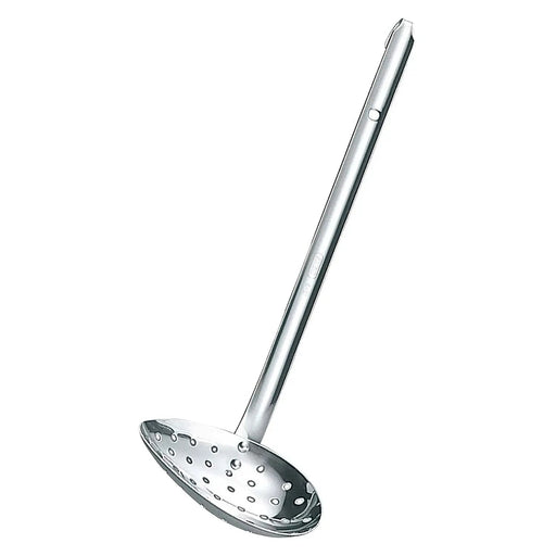 Marutama Stainless Steel Side-Scooping Skimmer - Efficient Kitchen Tool-Kiichin - The #1 Place for Japanese Goods in Your Hand!