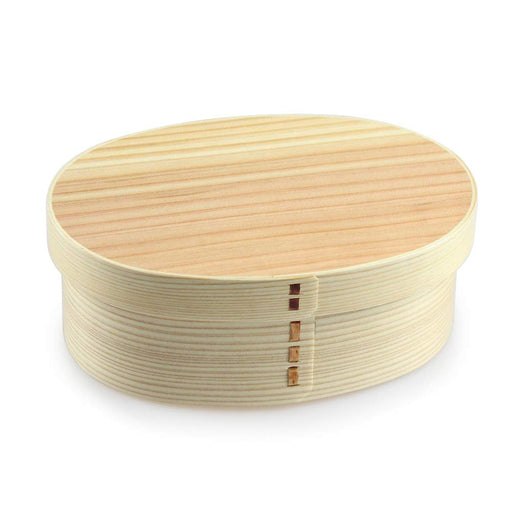 Eemon of the Festival Oval Bento Box - Natural Finish for Japan's Matsuri Celebration-Kiichin - The #1 Place for Japanese Goods in Your Hand!