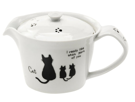 Itsumi Pottery Mino Ware MV Tea Pot - Japan - Black Cat 051162-Kiichin - The #1 Place for Japanese Goods in Your Hand!