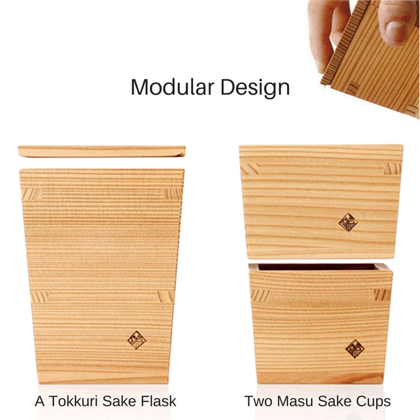 Omoeraku Handcrafted Japanese Cedar Masu Box Sake Cup - Authentic Miranda Style-Kiichin - The #1 Place for Japanese Goods in Your Hand!