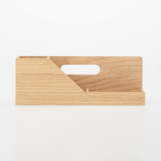 Mujirushi Ryohin Japan Wooden Desktop Toolbox - Compact and Functional-Kiichin - The #1 Place for Japanese Goods in Your Hand!