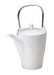 Narumi Japan White Tea Pot with Metal Handle - 430Cc (50481-4560)-Kiichin - The #1 Place for Japanese Goods in Your Hand!